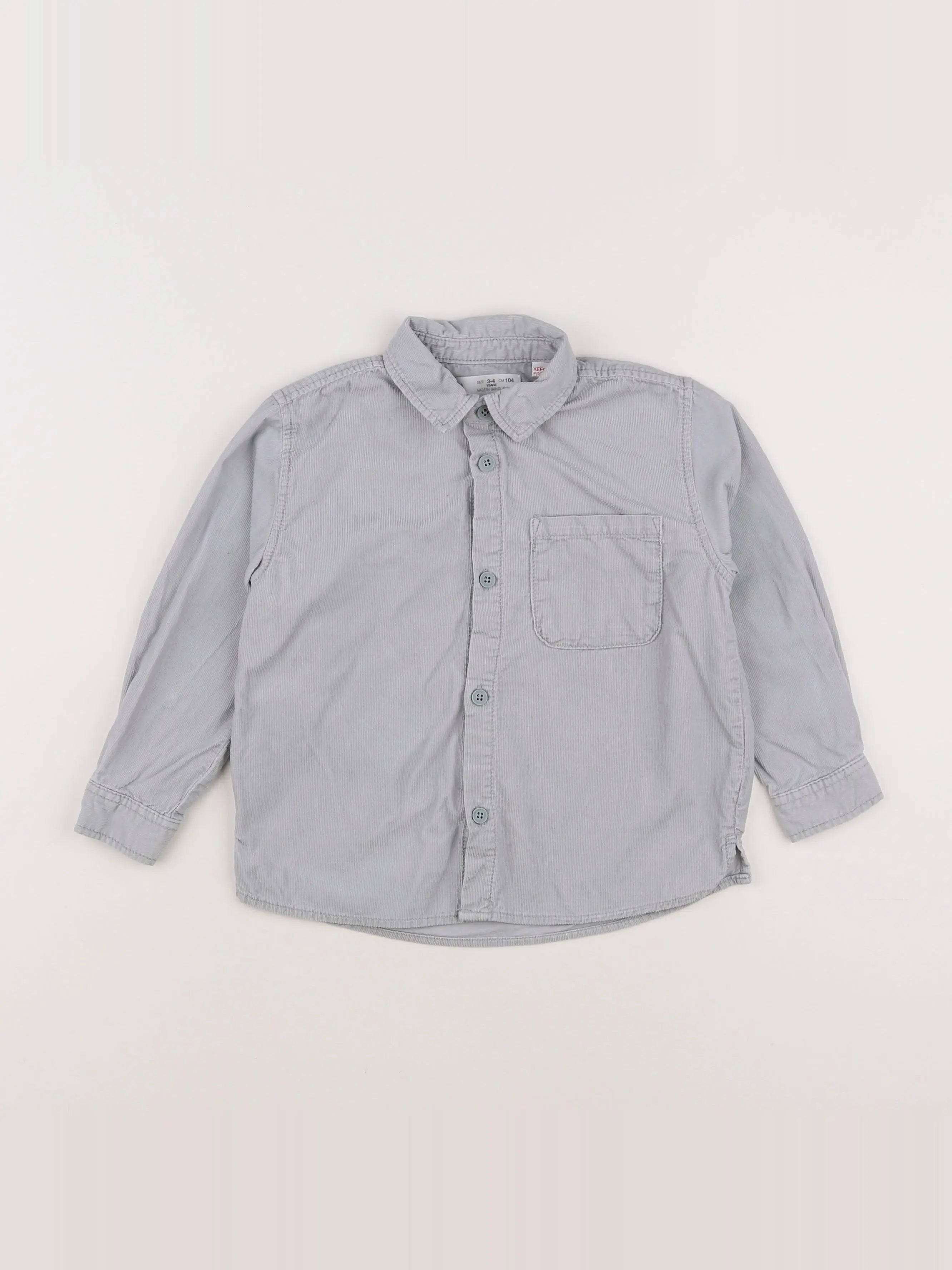 Zara - chemise gris - 3/4 ans