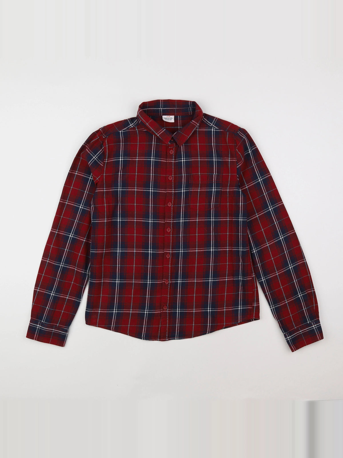 Tape à l'oeil - chemise bleu, rouge - 14 ans