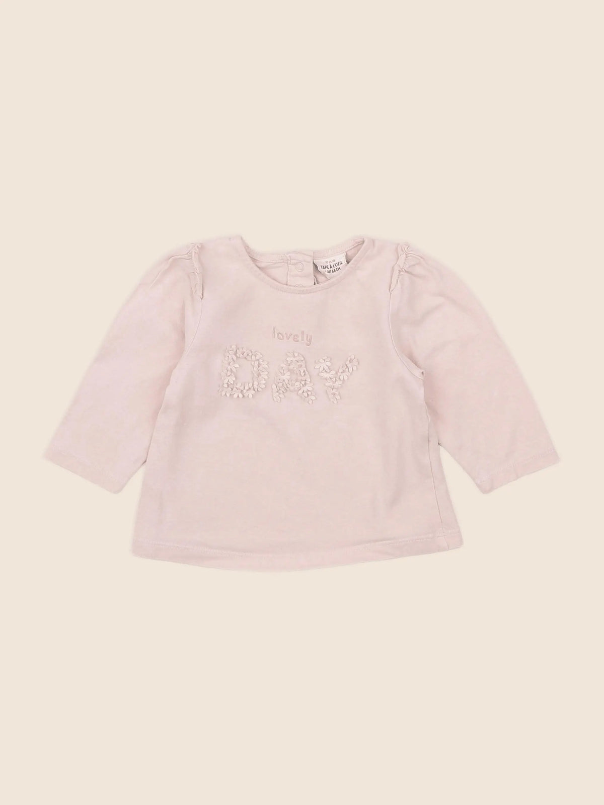 Tape à l'oeil - tee-shirt rose - 6 mois