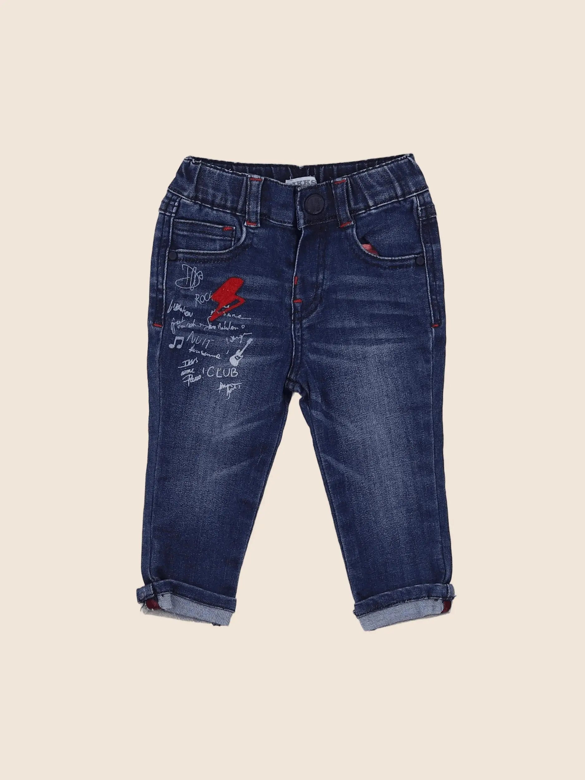 IKKS - jean bleu - 6 mois