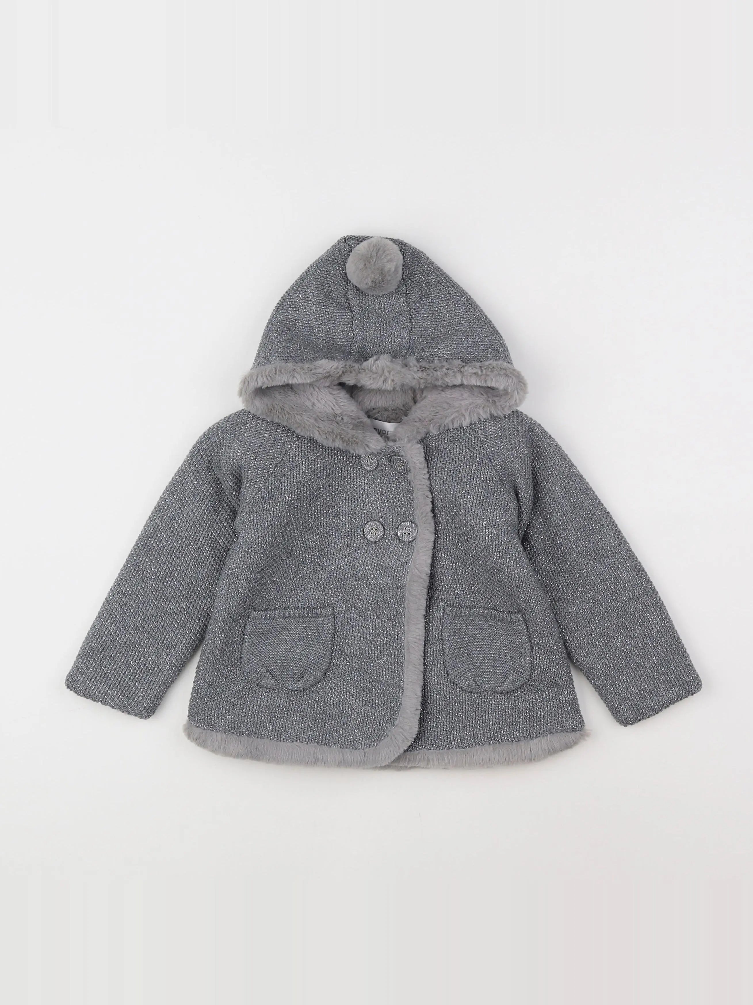 Mayoral - veste gris, argent - 18 mois