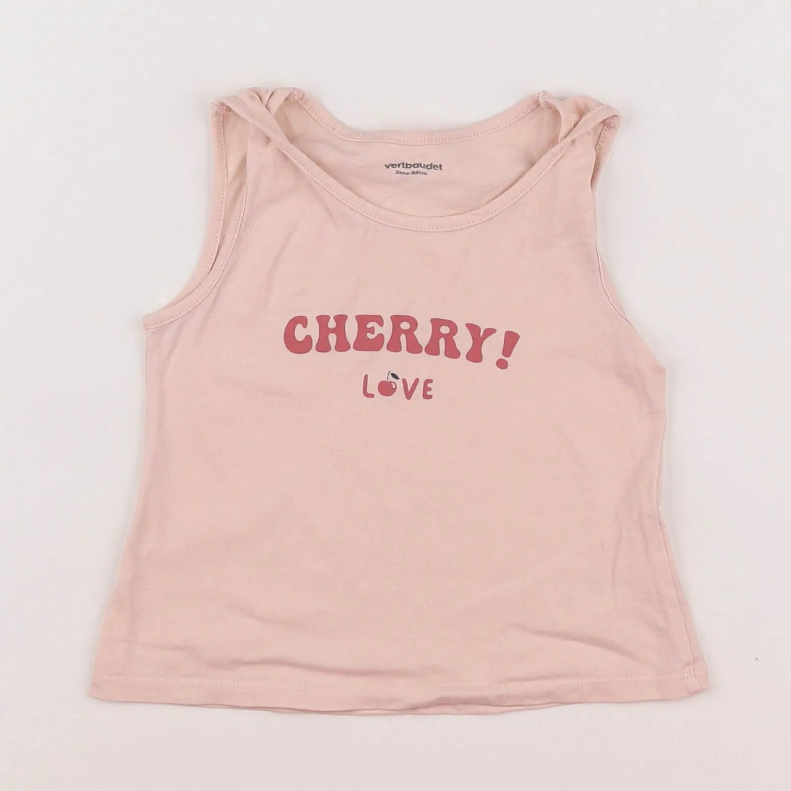 Vertbaudet - débardeur rose - 2 ans