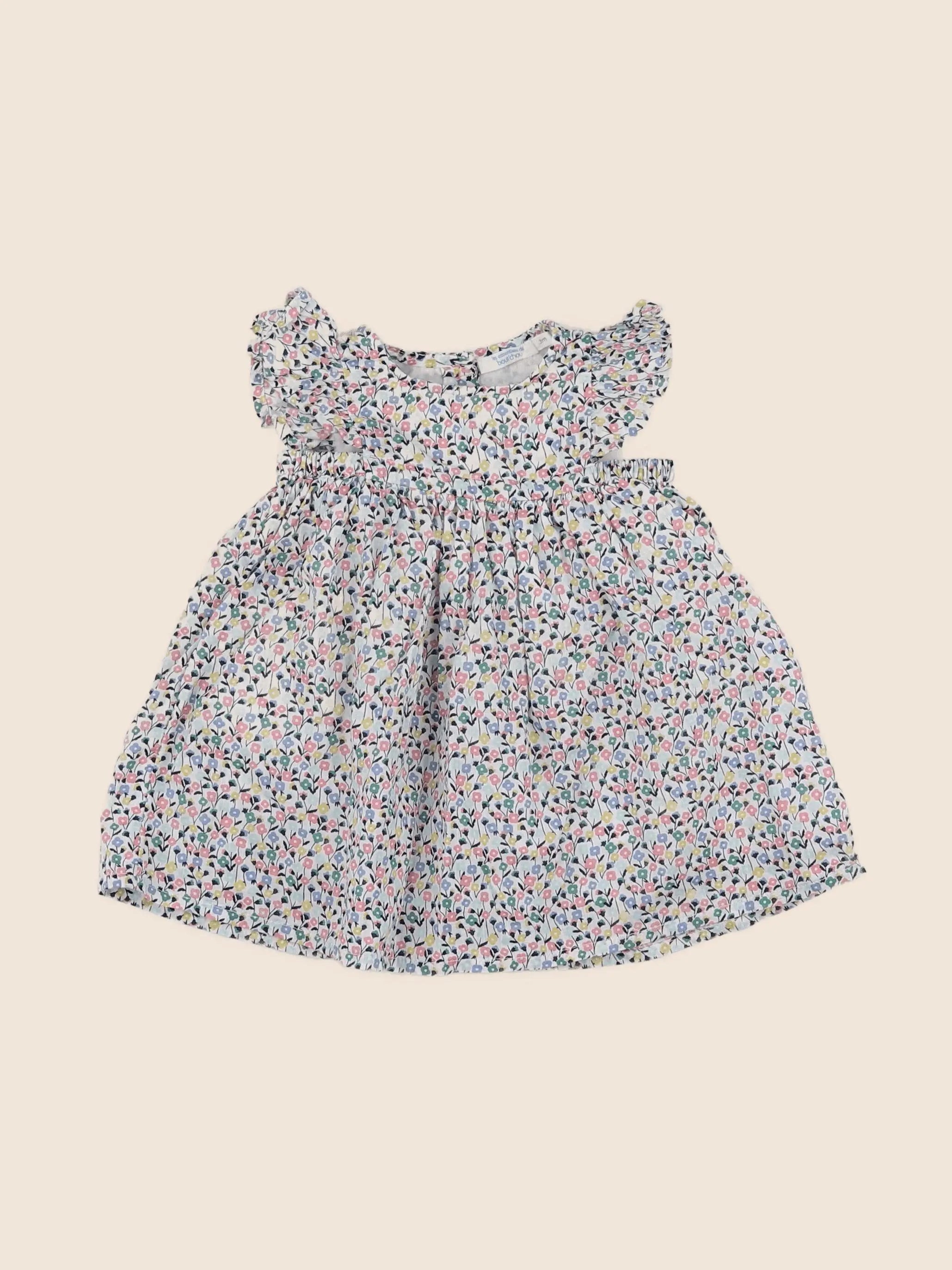 Boutchou - robe bleu - 3 mois