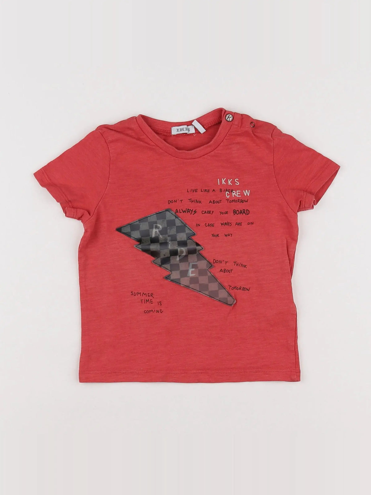 IKKS - tee-shirt rouge - 18 mois