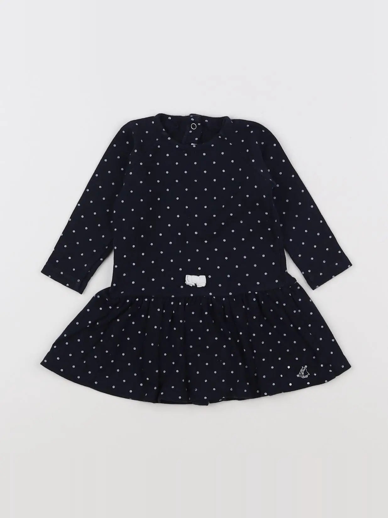 Petit Bateau - robe bleu - 6 mois
