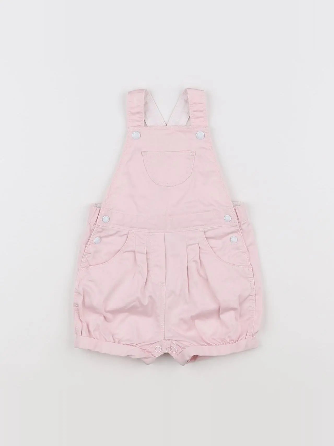 Petit Bateau - salopette rose - 12 mois