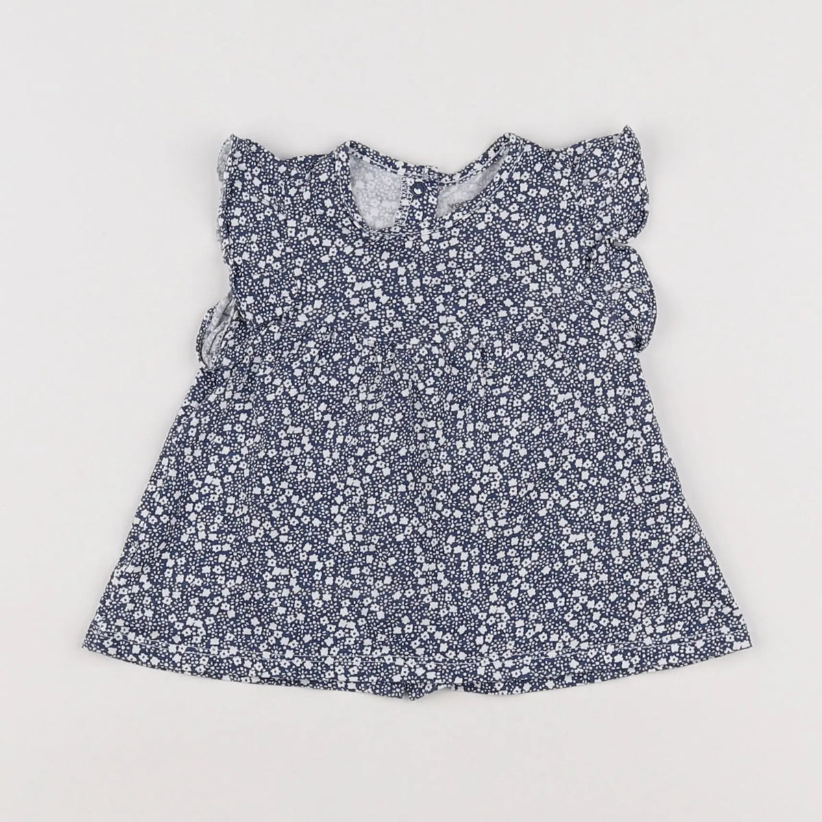 Vertbaudet - tee-shirt bleu - 6 mois