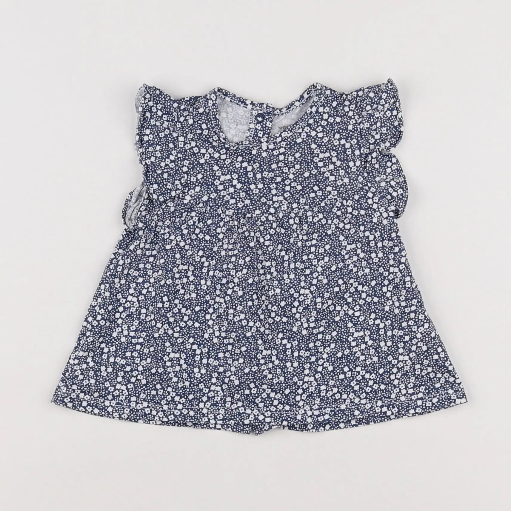 Vertbaudet - tee-shirt bleu - 6 mois