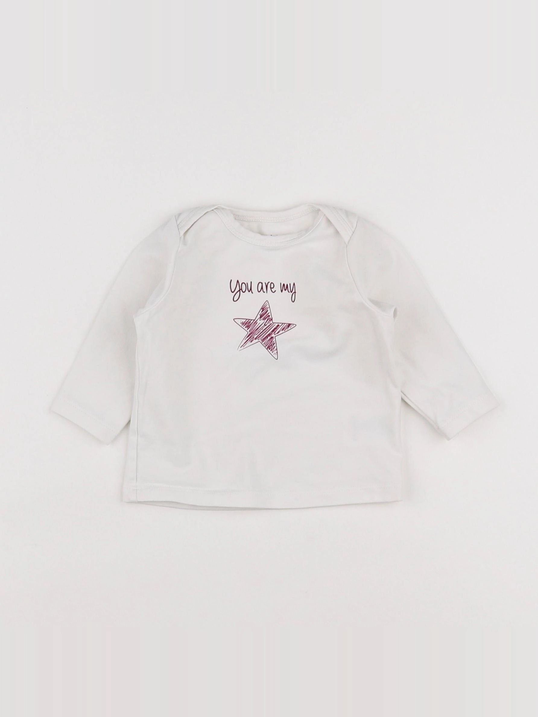 Noukie's - tee-shirt blanc - 3 mois