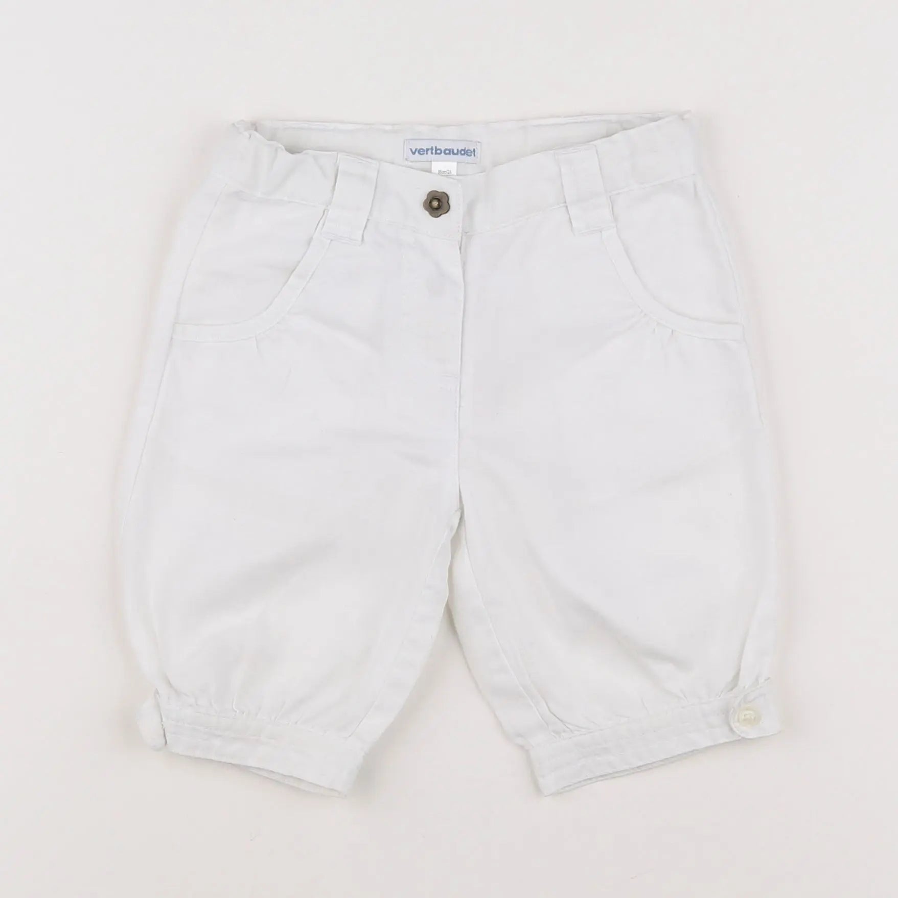 Vertbaudet - short blanc - 2 ans