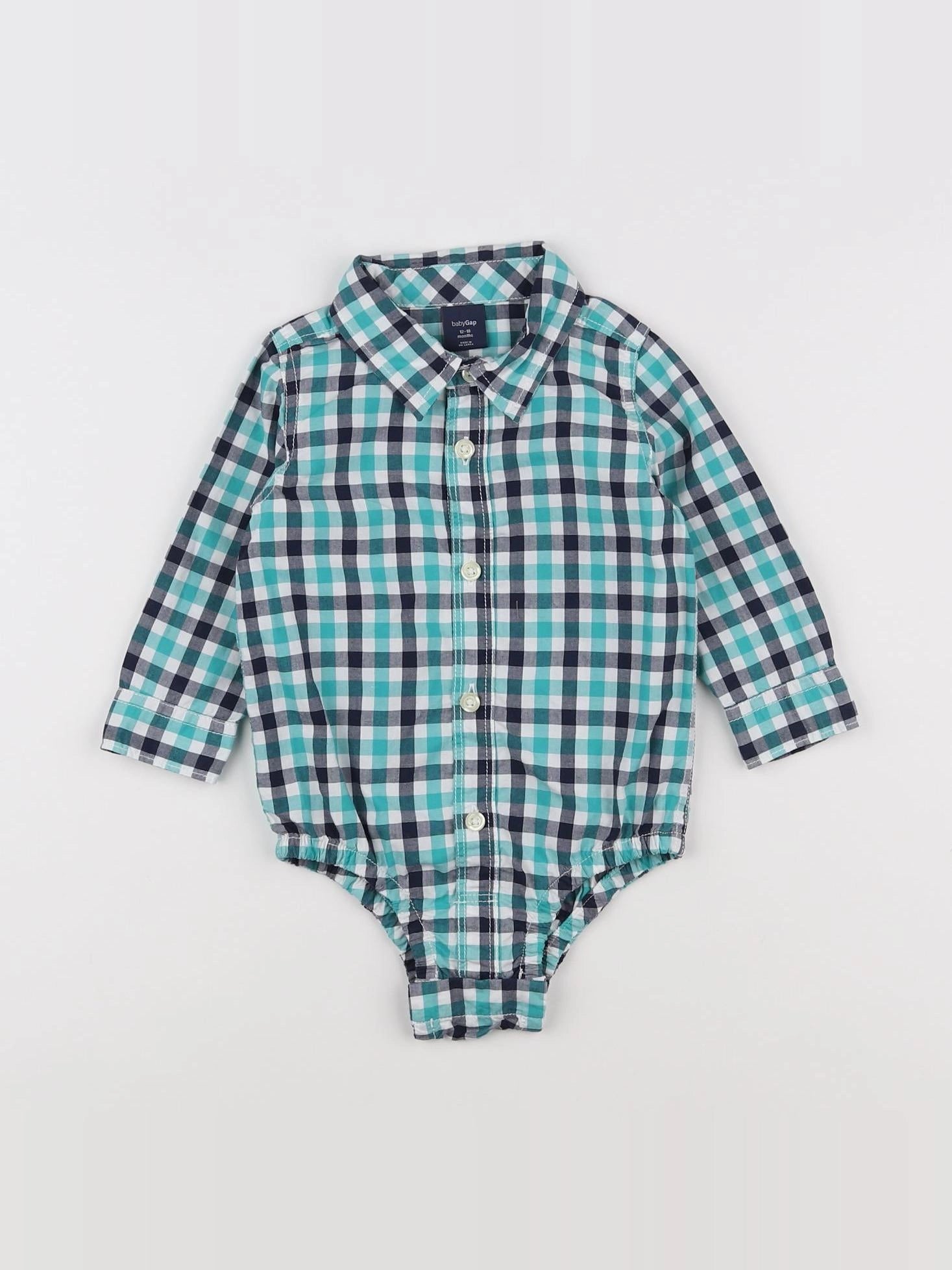 GAP - combinaison bleu, blanc, vert - 12/18 mois