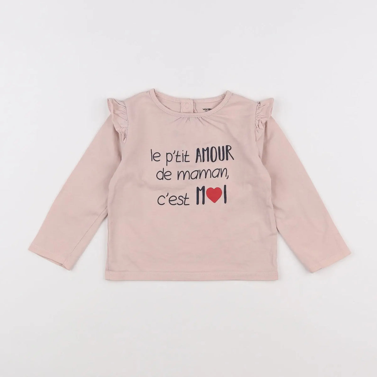 Vertbaudet - tee-shirt rose - 18 mois