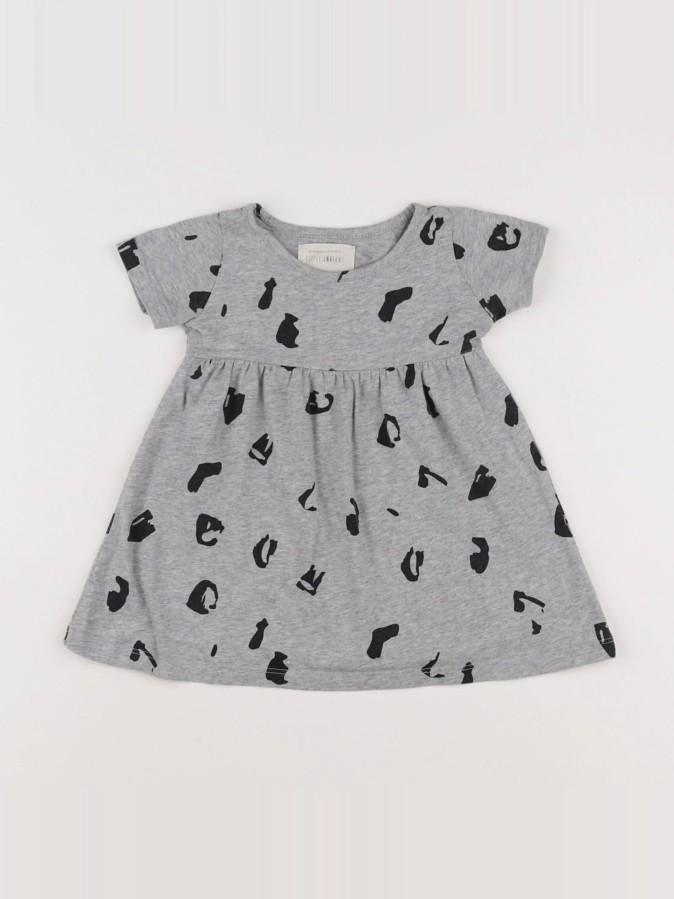 Little Indians - robe gris - 12/18 mois