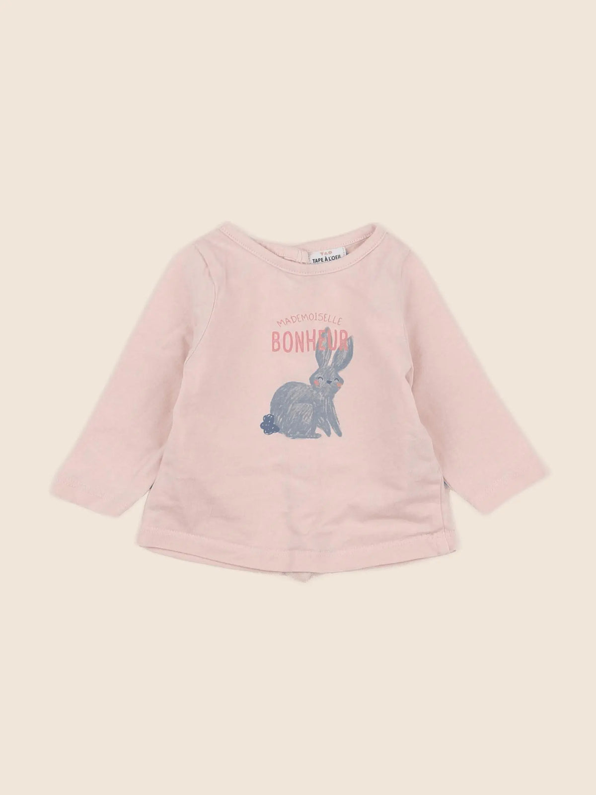 Tape à l'oeil - tee-shirt rose - 3 mois