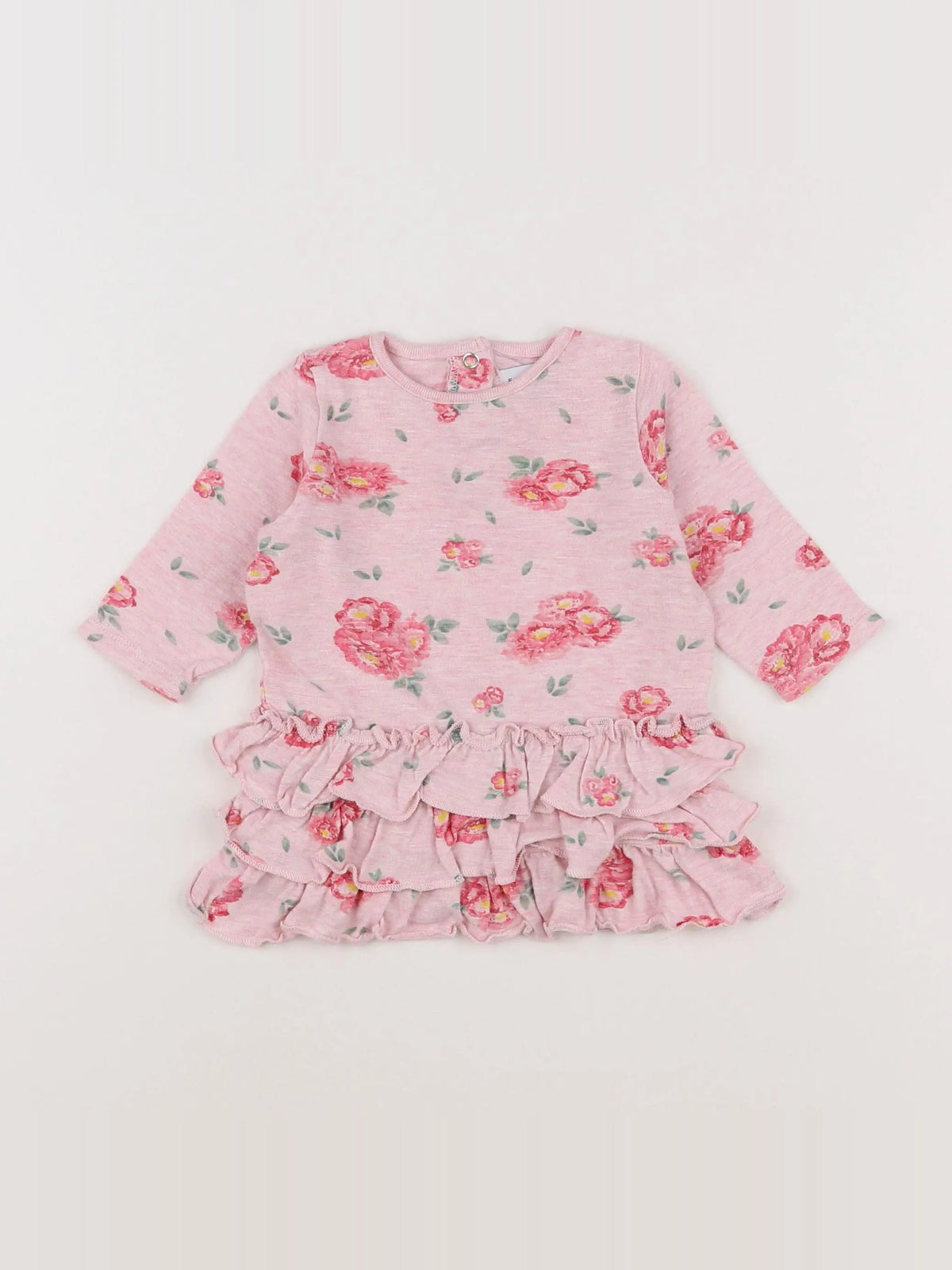 Petit Bateau - robe rose - 6 mois