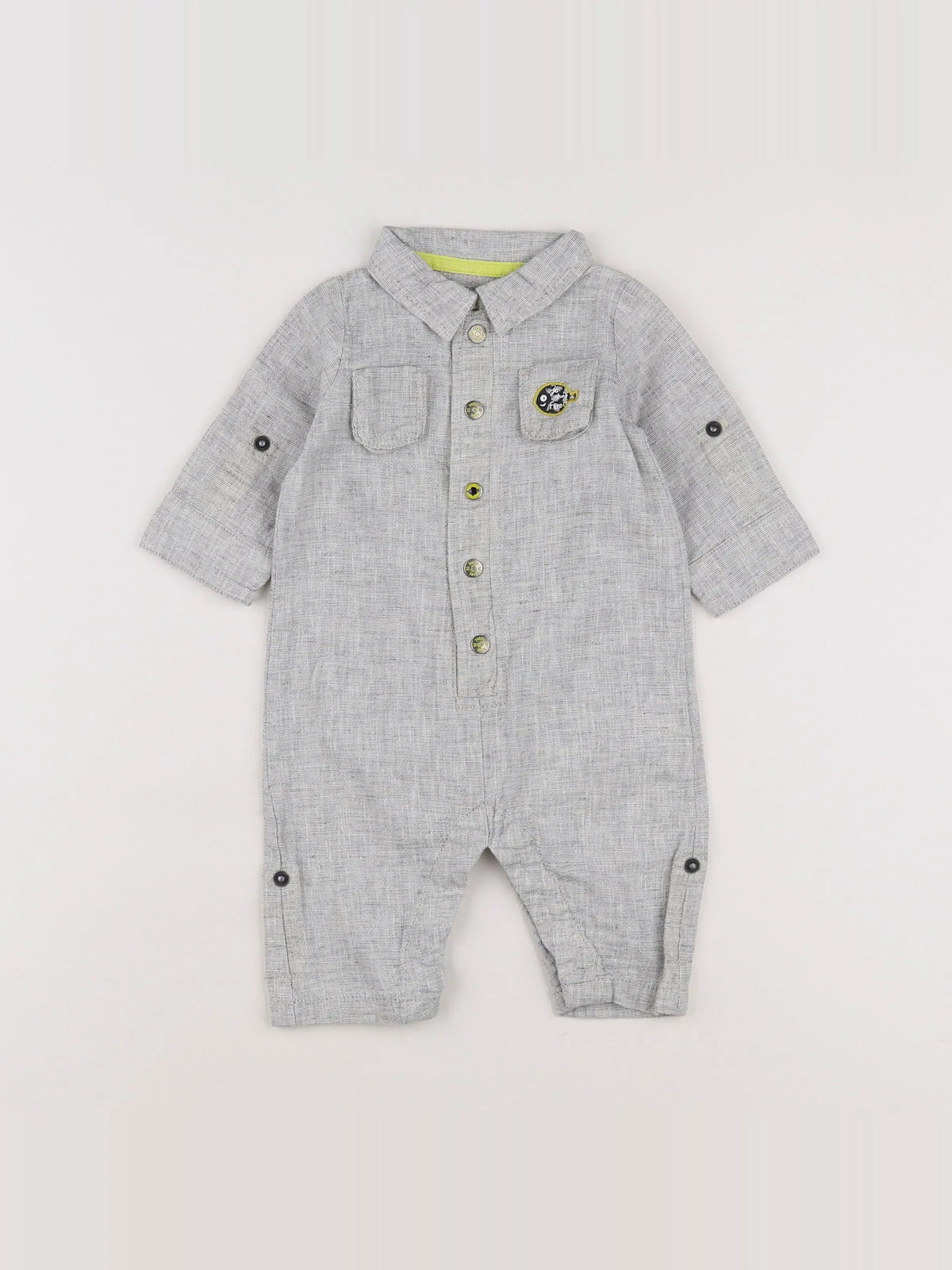 La Redoute - combinaison gris - 6 mois