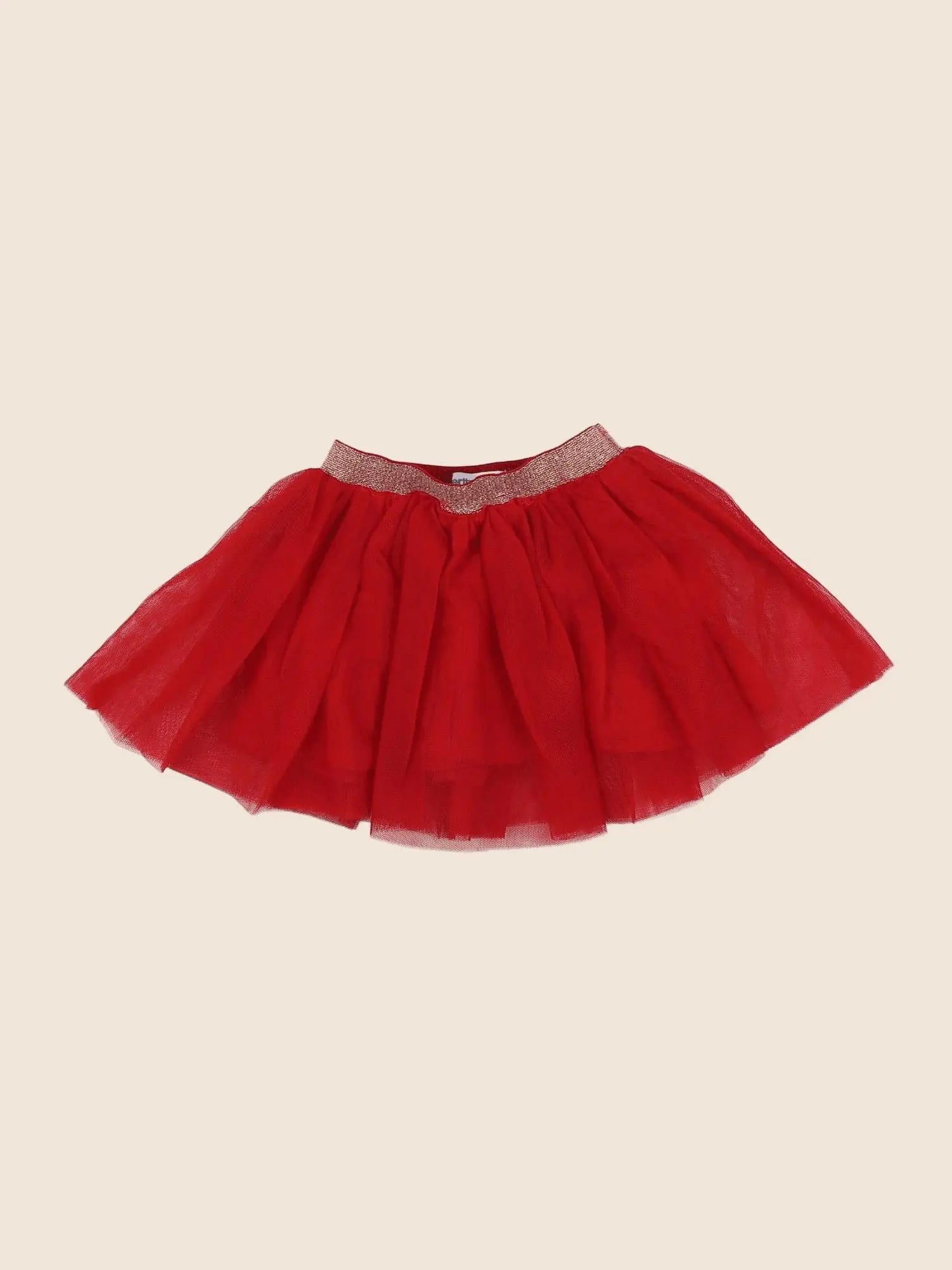 Vertbaudet - jupe rouge - 18 mois