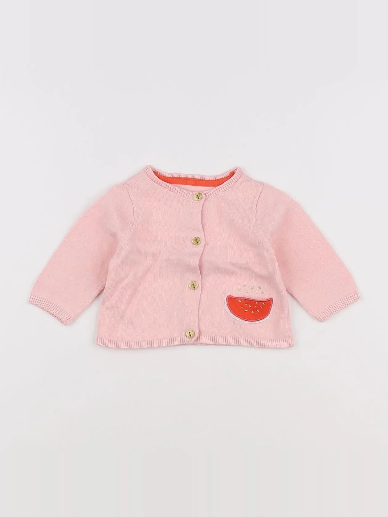 Vertbaudet - gilet rose - 3 mois