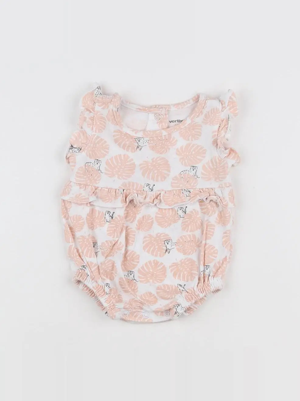 Vertbaudet - combinaison rose - 1 mois