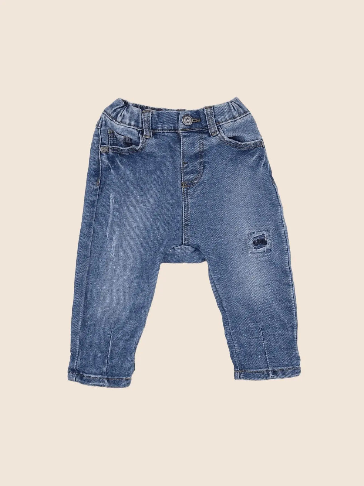 Tape à l'oeil - jegging bleu - 6 mois