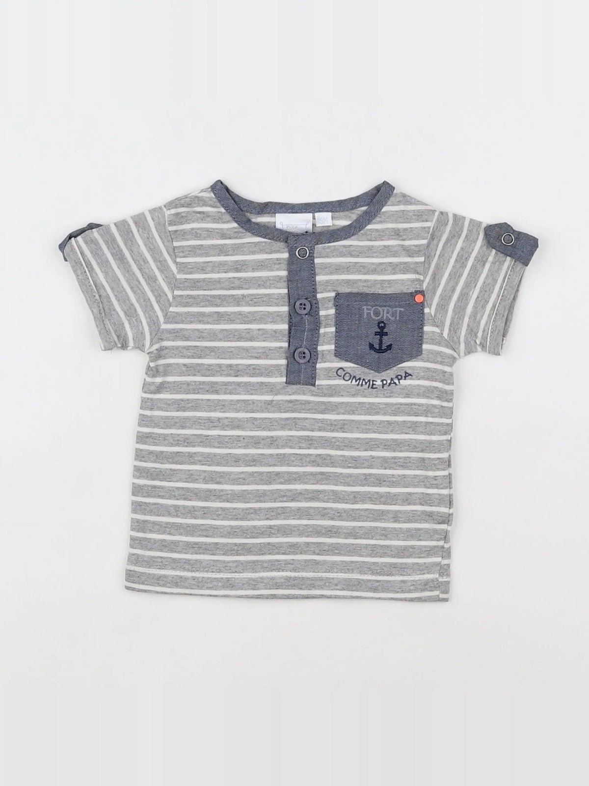 Cadet Rousselle - tee-shirt gris - 3 mois