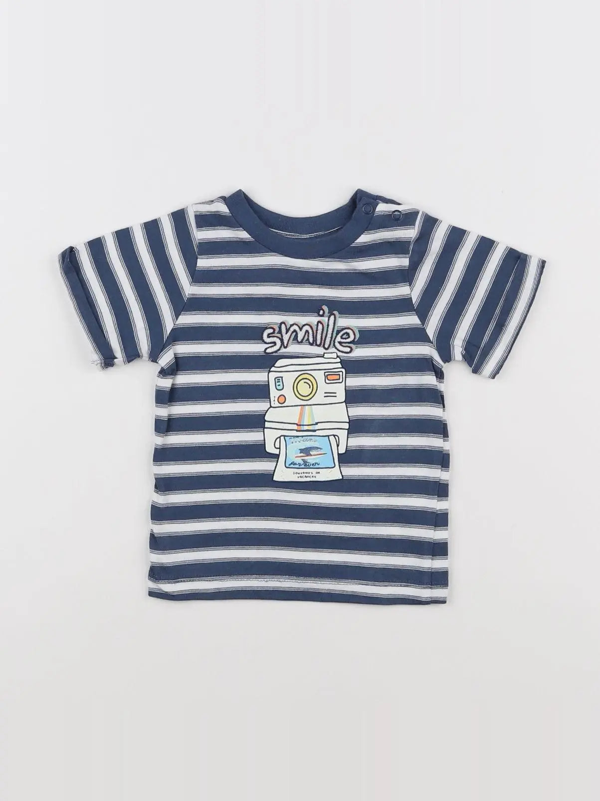 Tape à l'oeil - tee-shirt bleu - 6 mois
