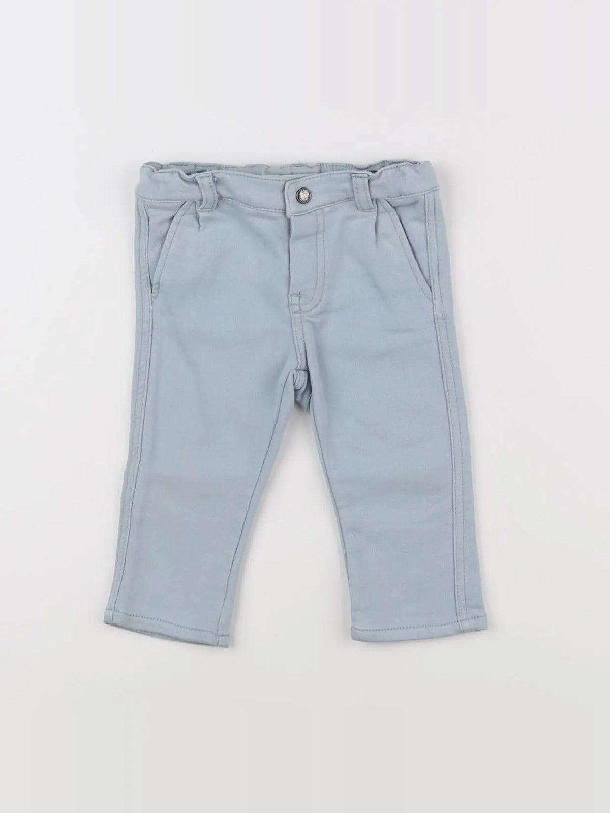 Vertbaudet - pantalon bleu - 9 mois