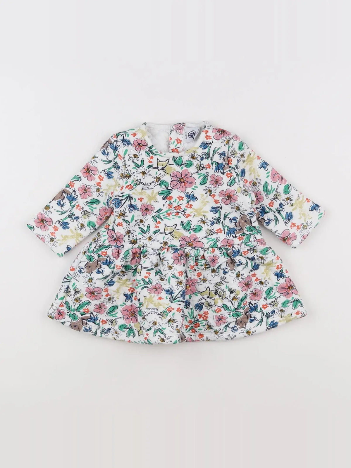 Petit Bateau - robe multicolore - 6 mois