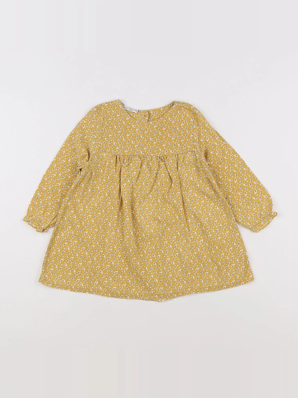 Eden & Victor - robe jaune - 12 mois
