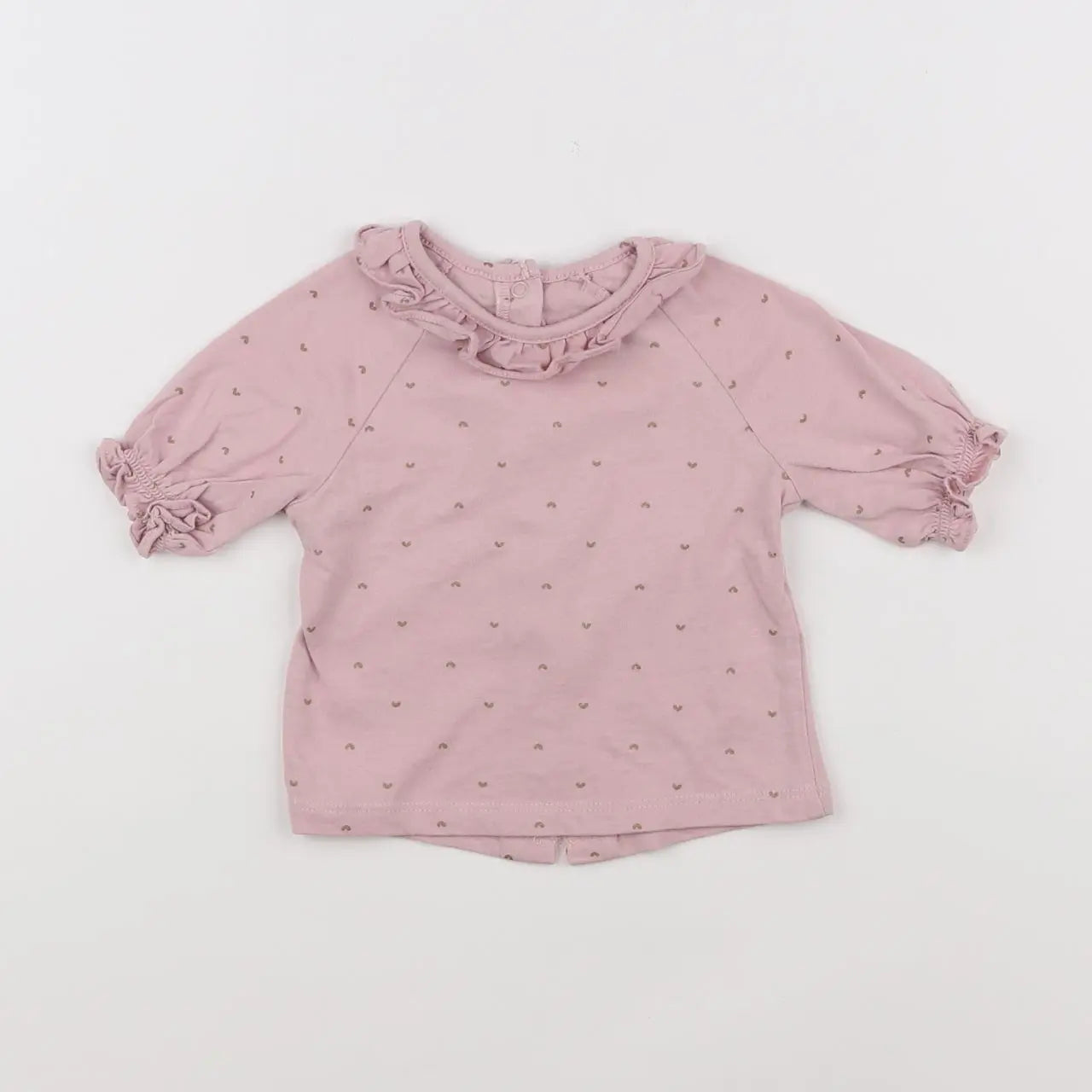 Vertbaudet - tee-shirt rose - 6 mois