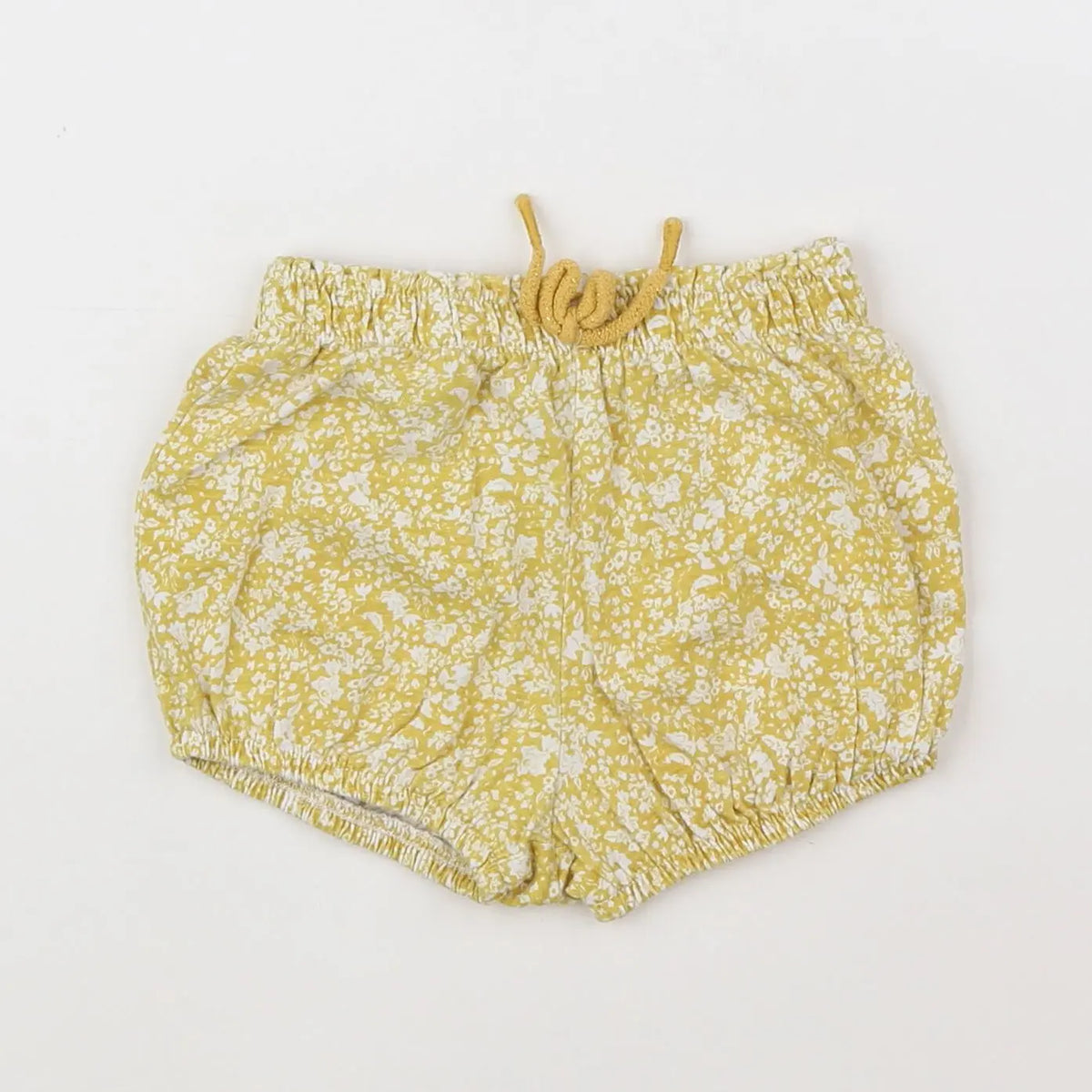 Vertbaudet - short blanc, jaune - 12 mois