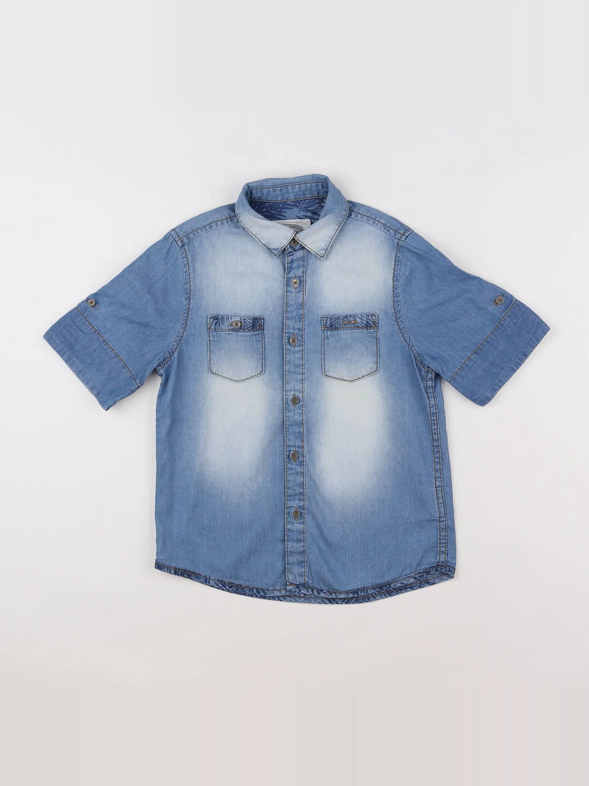 Mayoral - chemise imprimé au dos bleu - 6 ans