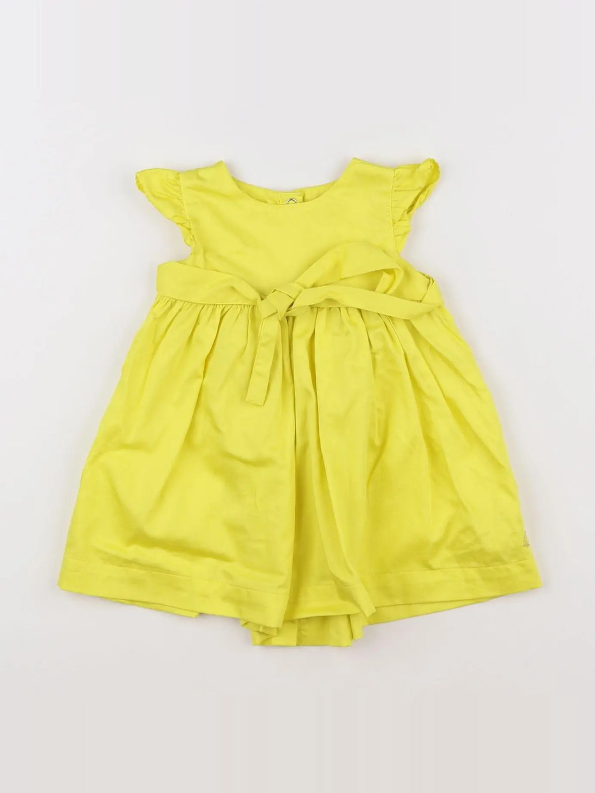 Petit Bateau - robe jaune - 12 mois