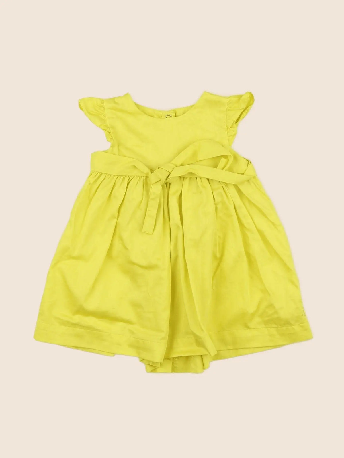 Petit Bateau - robe jaune - 12 mois