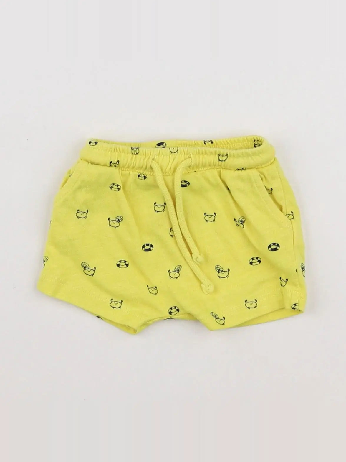 Tape à l'oeil - short jaune - 3 mois