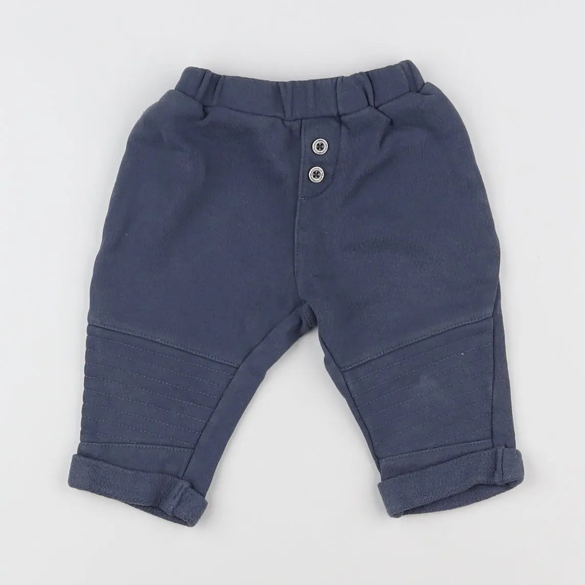 Vertbaudet - pantalon bleu - 12 mois