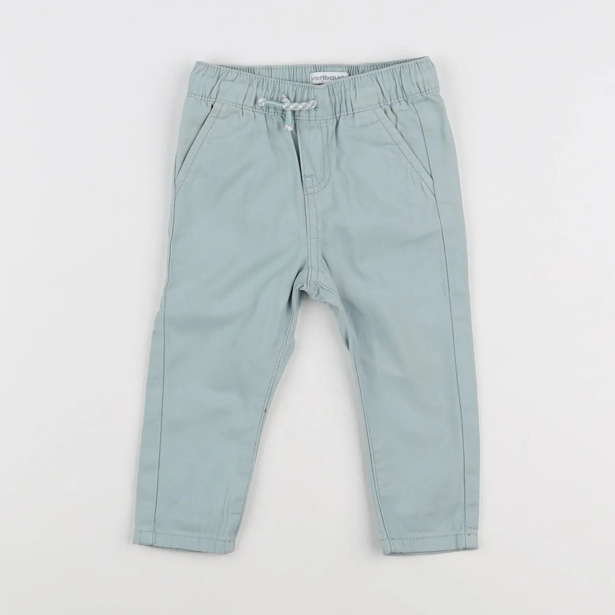 Vertbaudet - pantalon bleu - 9 mois