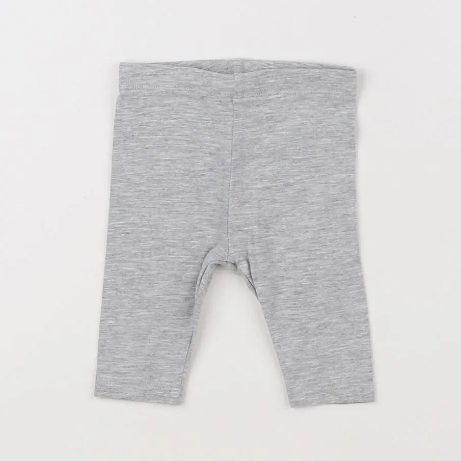 Vertbaudet - legging gris - 6 mois