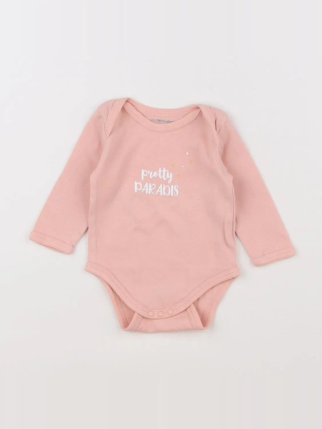 Vertbaudet - body rose - 3 mois
