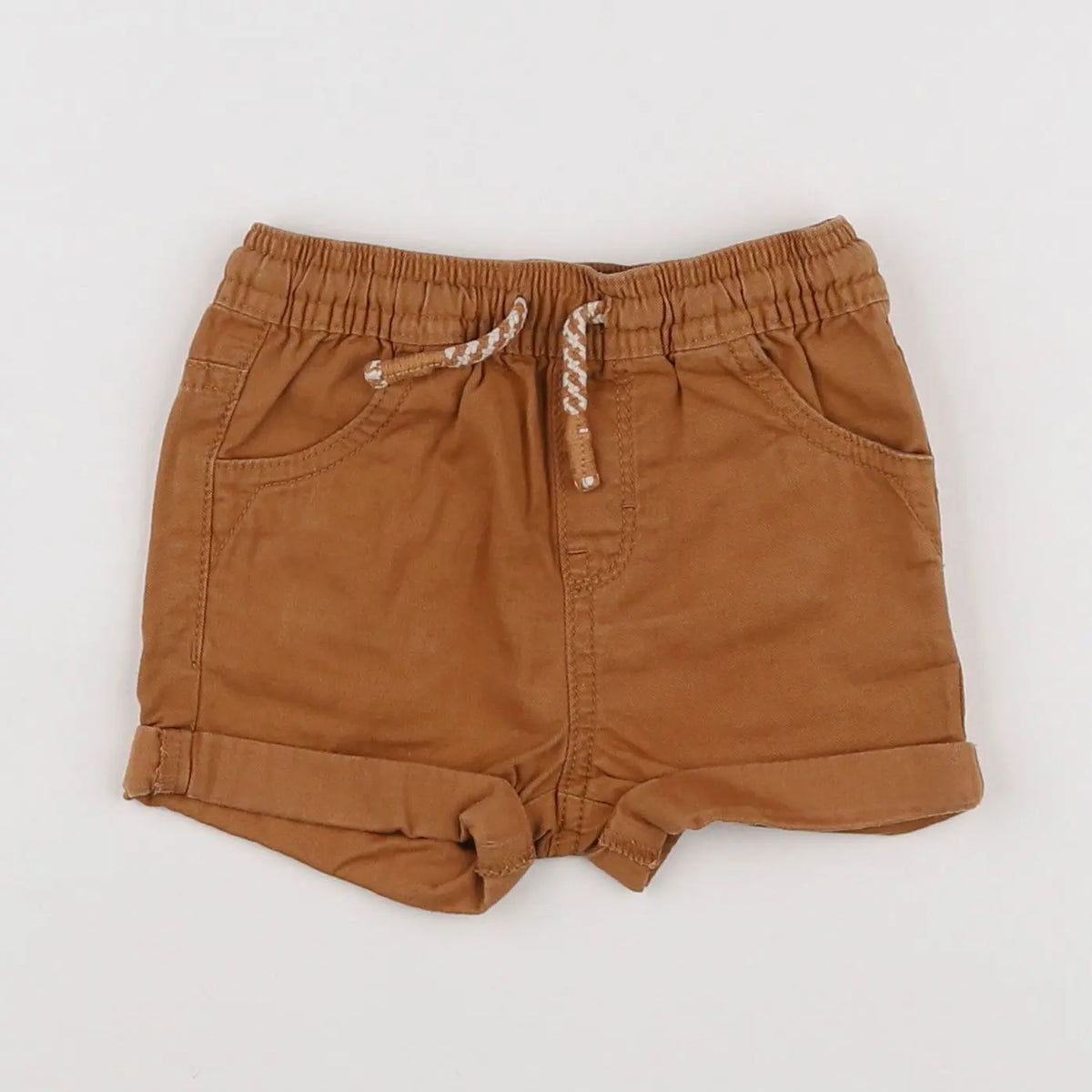 Vertbaudet - short marron - 12 mois