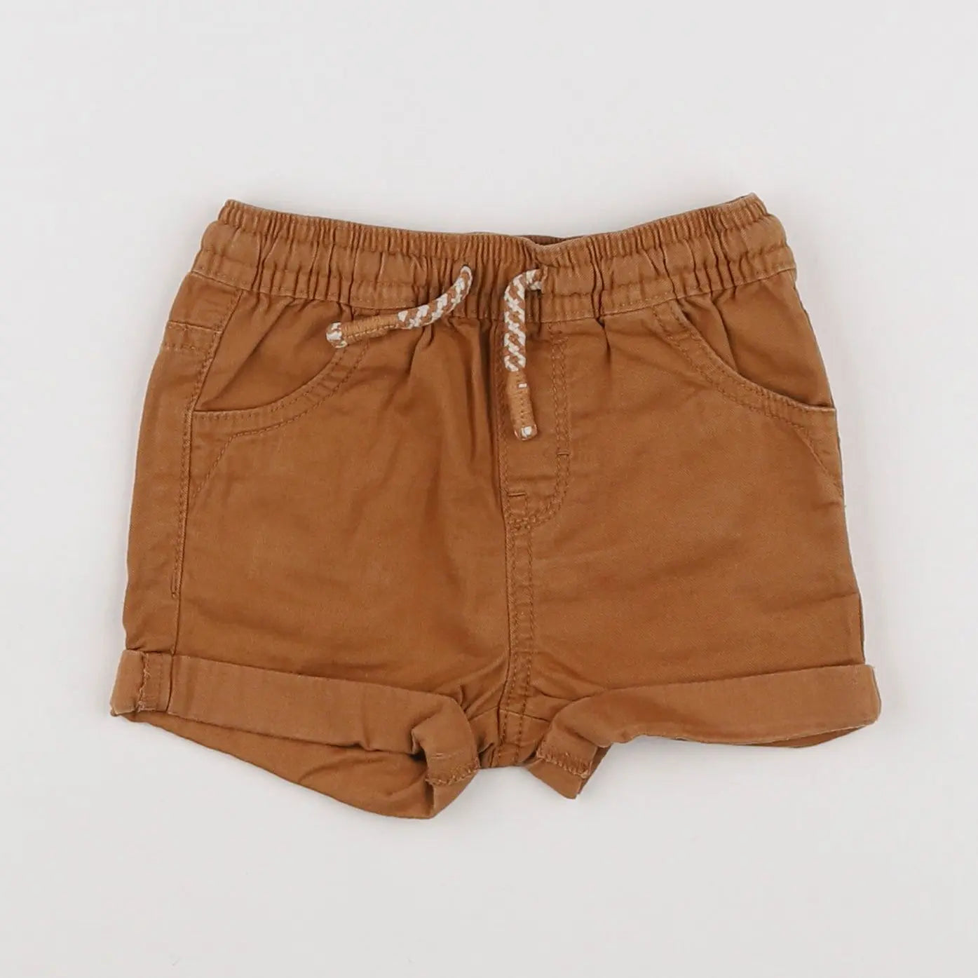 Vertbaudet - short marron - 12 mois
