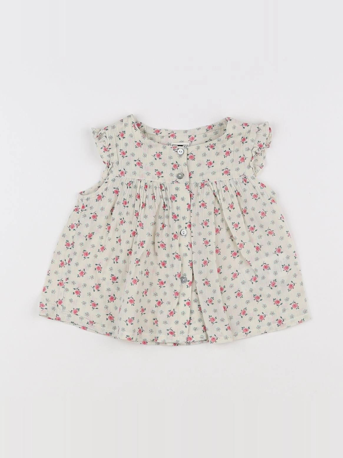 Bonton - blouse beige - 6 mois