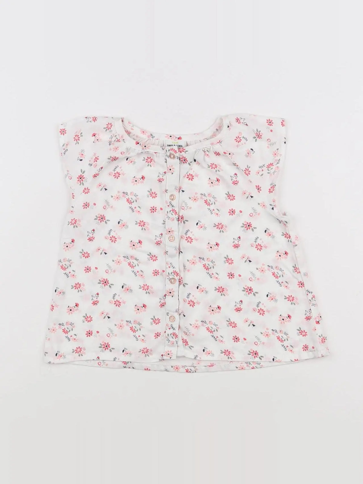 Tape à l'oeil - blouse blanc - 12 mois