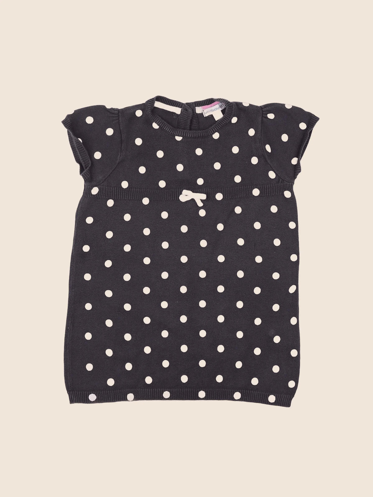 Vertbaudet - robe marron - 18 mois