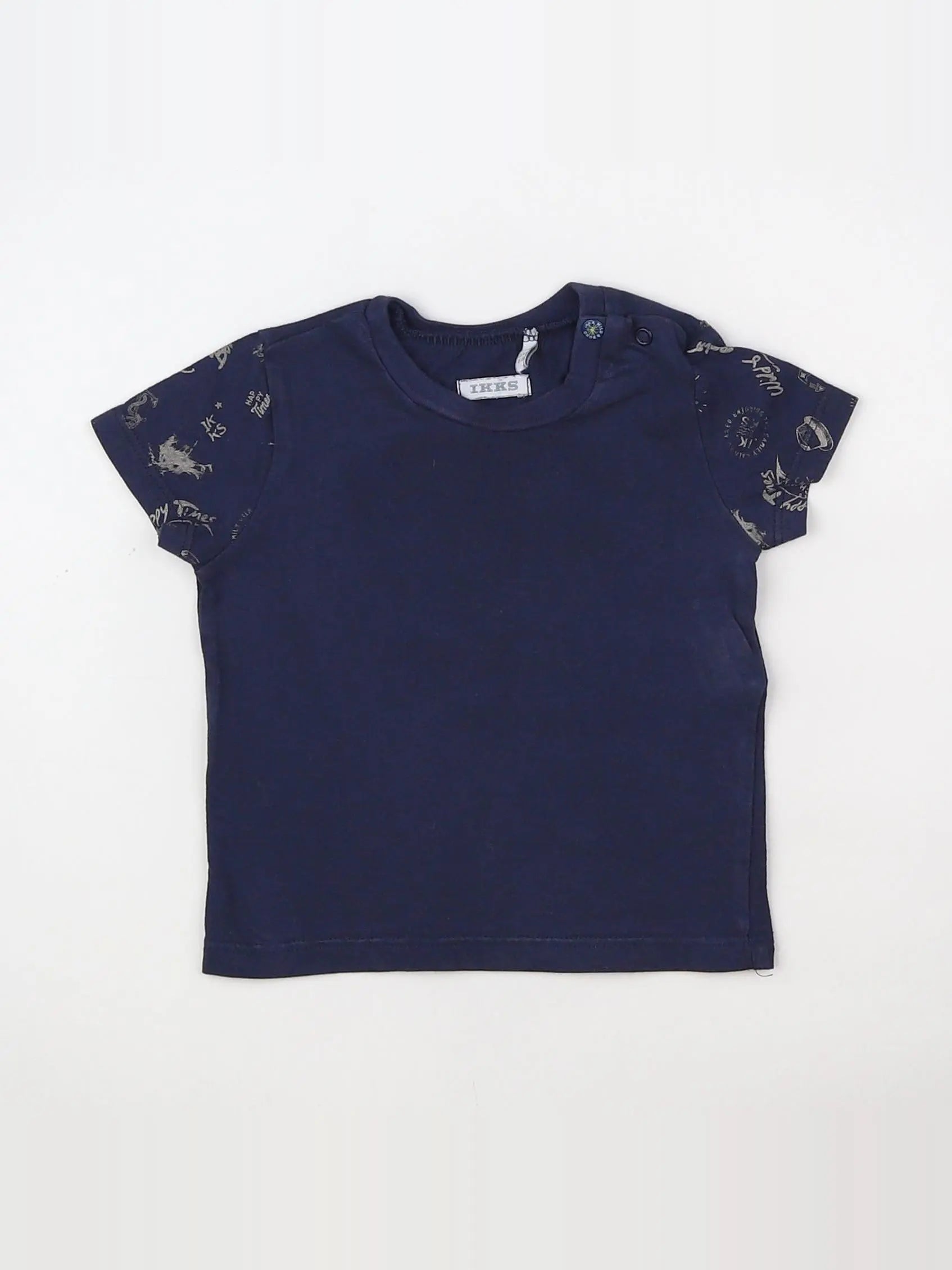 IKKS - tee-shirt bleu - 6 mois