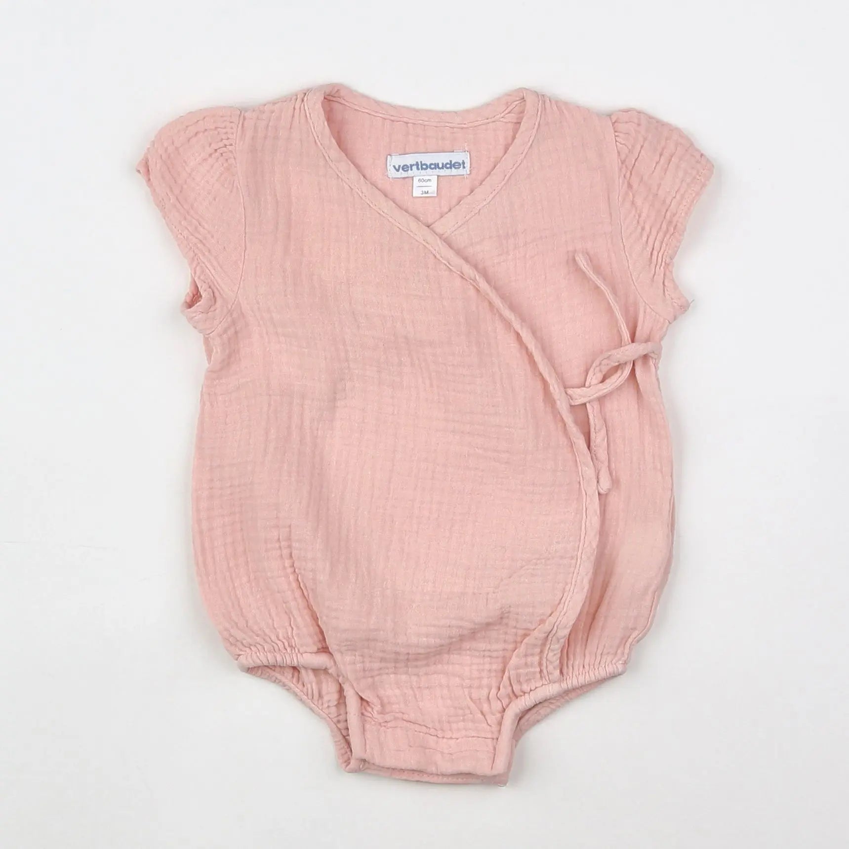 Vertbaudet - combinaison rose - 3 mois