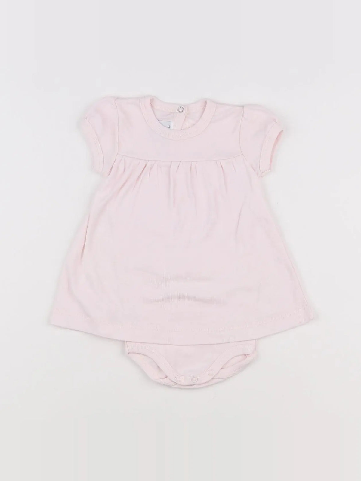 Petit Bateau - body robe rose - 6 mois