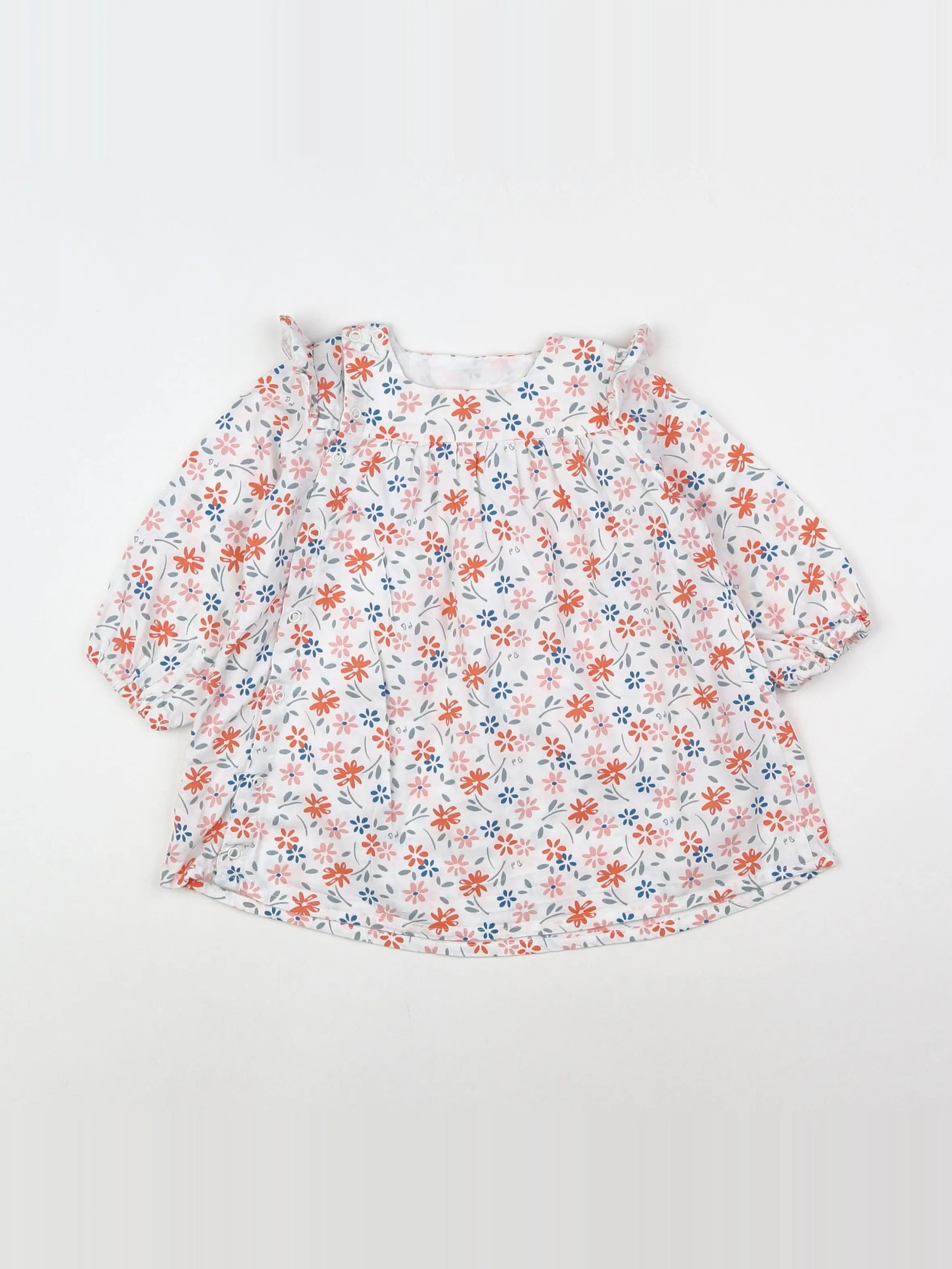 Petit Bateau - robe multicolore - 12 mois