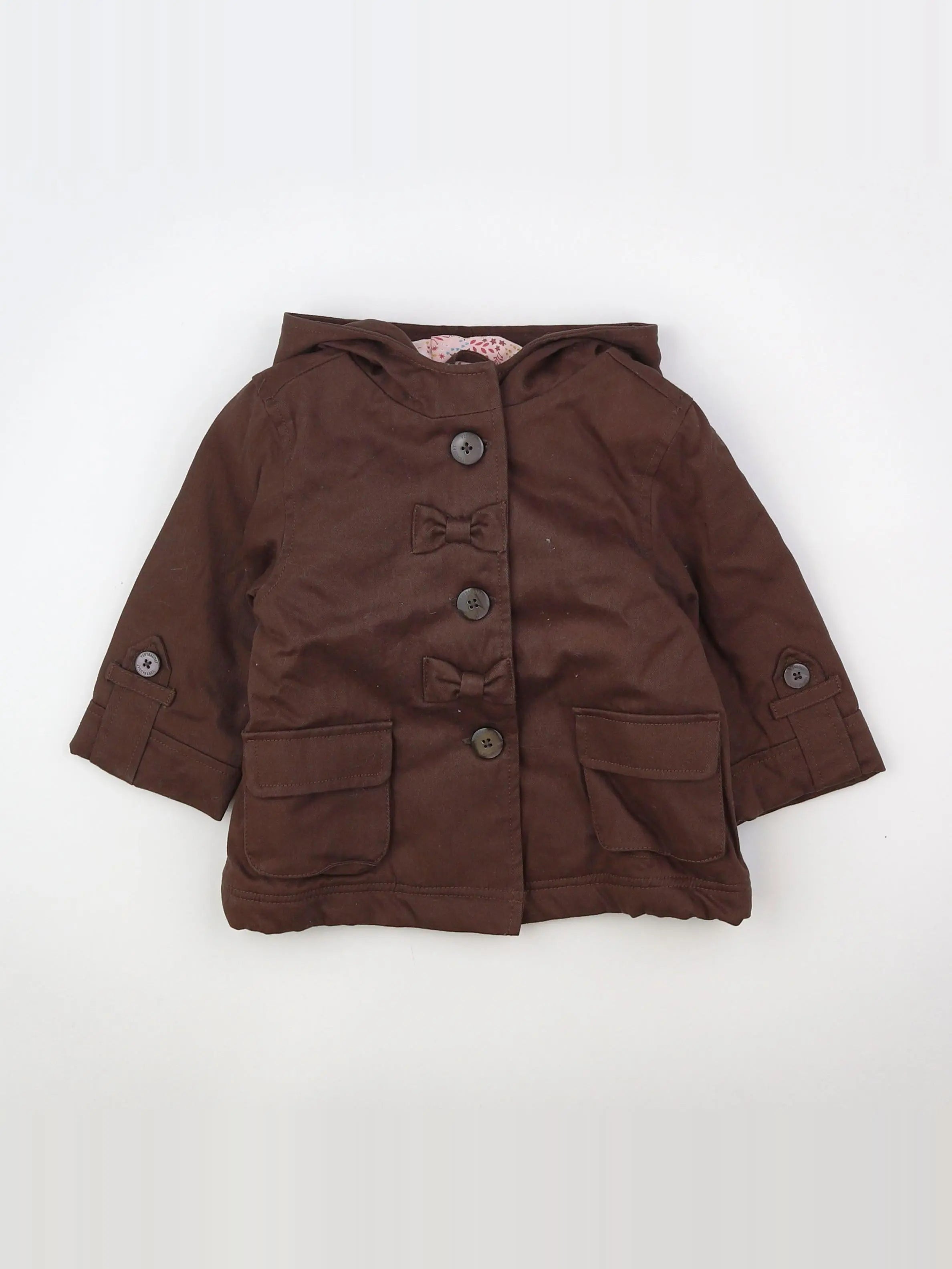 Vertbaudet - veste marron - 18 mois
