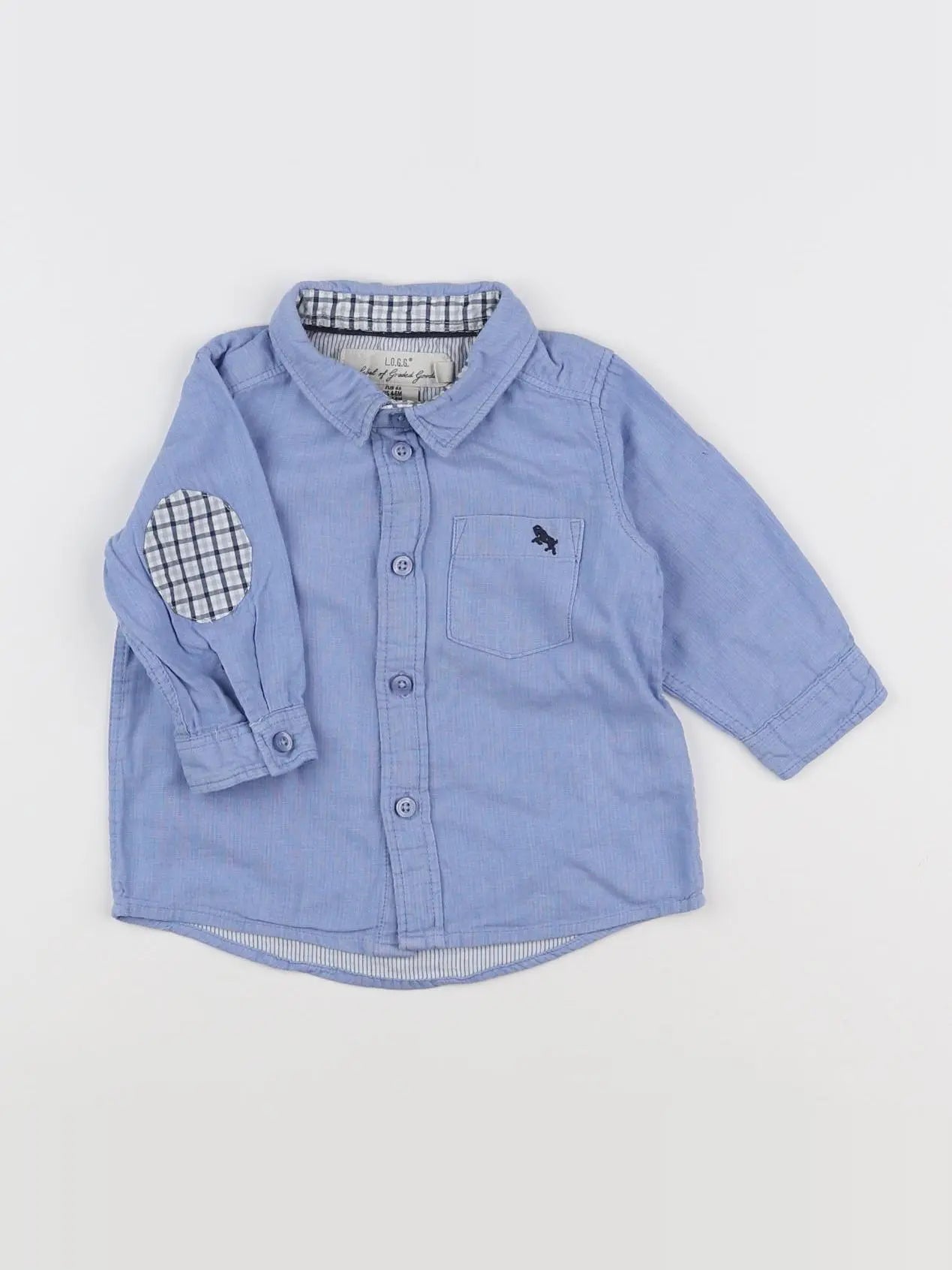 H&M - chemise bleu - 6 mois